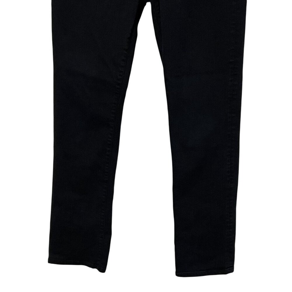 Lauren Ralph Lauren Womens Black Cotton Blend Jeans Size 12 Straight Leg - Picture 3 of 7